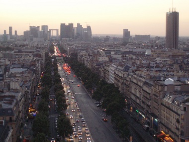 La Defense from Arc de Triomphe