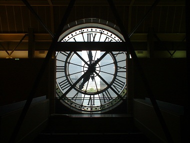 Museum d'Orsay's clock from inside