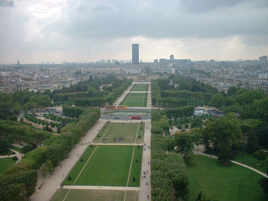 Champ`s du Mars desde la Torre Eiffel