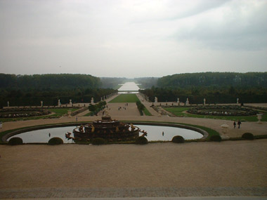 Gran Canal en los jardines de Versalles