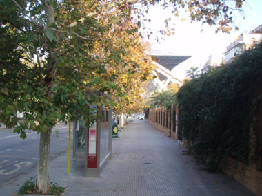 34 bus stop close to hotel