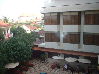 Hotel Prum Bayon from our balcony