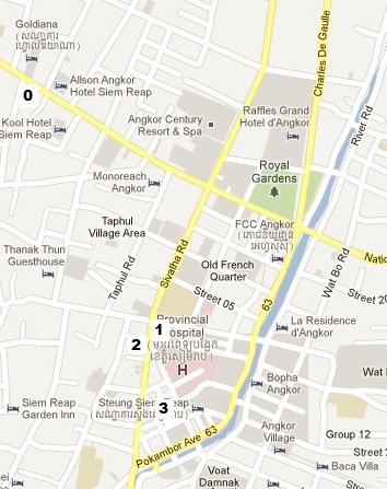 Siem Reap's city center