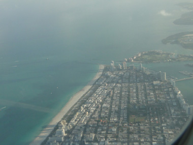South Beach desde el aire