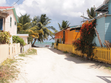 Calle de Cayo Caulker