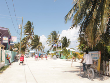 Front Street en Cayo Caulker
