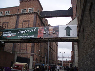 Arriving to Guinness storehouse