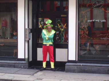 Leprechaun en Grafton Street