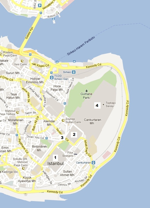 Map of Istanbul