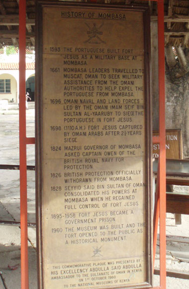 History of Fort Jesus