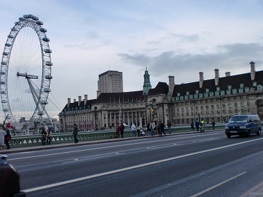 London Eye from Westminster Bridge