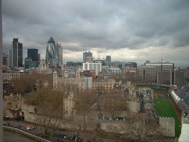 London Tower from Tower Bridge