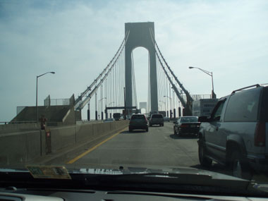 Crossing Vezarrano Bridge