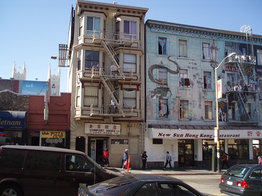 Casa pintada en Chinatown