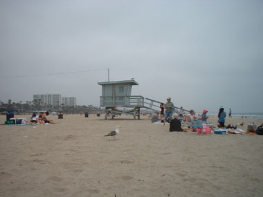 Casetas de los vigilantes de esta playa